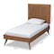 Baxton Studio Amira Mid-Century Modern Transitional Ash Walnut Finished Wood Twin Size Platform Bed 180-11154-11159-Zoro - alternate 8